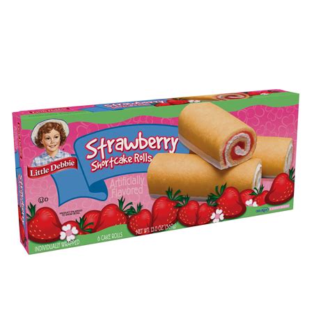 Little Debbie Strawberry Shortcake Rolls - Sweet Pastry Dessert, Family