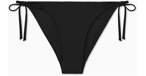 COS Tie Side Bikini Briefs In Black Lyst