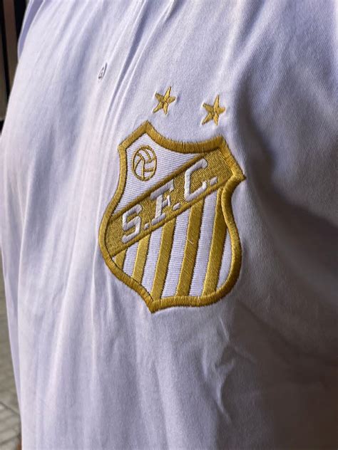 Camisa Santos Retrô Pelé 1000 Gols Branca Loucos Por Futebol Store