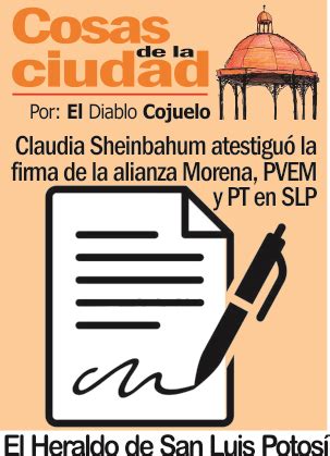 Cosas De La Ciudad Claudia Sheinbahum Atestigu La Firma De La