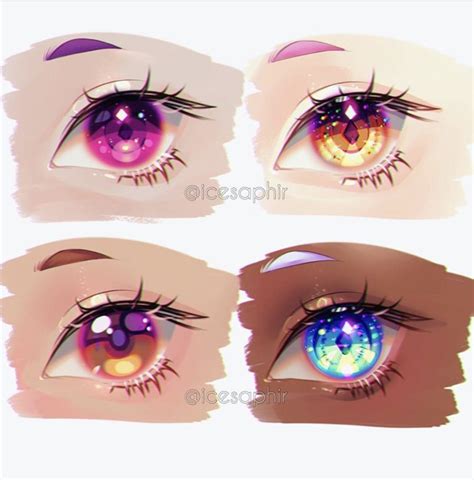 Anime Girl Eyes Color