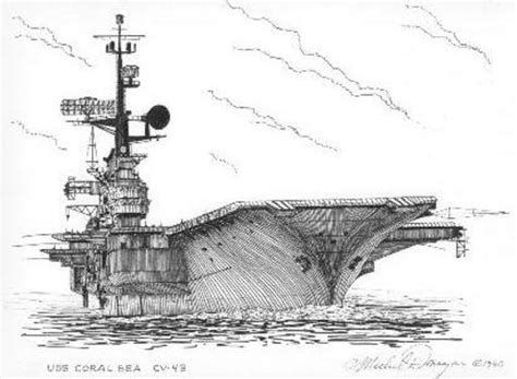 Aircraft Carrier Sketch at PaintingValley.com | Explore collection of ...