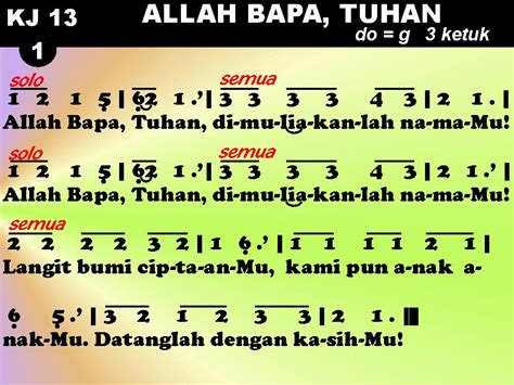 Lagu Gereja Rohani Kristen Kidung Jemaat 013 Allah Bapa Tuhan