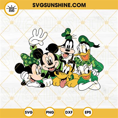 Disney St Patricks Day Svg Lucky Walk Mickey And Friends Svg Mickey