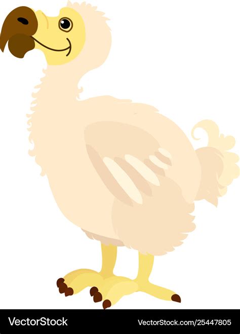 Flat cartoon animal clip art Royalty Free Vector Image