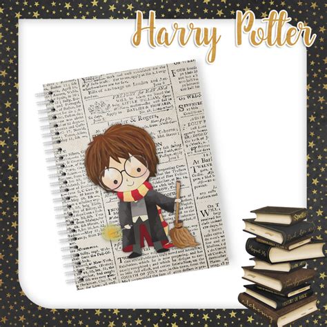 Caderno Em Eva Tema Harry Potter Cuadernos Decorados Cuadernos Carpeta