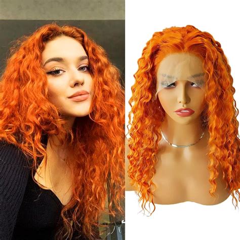 Amazon Rongduoyi Rdy Free Part Long Deep Curl Orange Hair