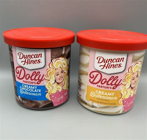 Dolly Partons Duncan Hines Creamy Buttercream And Chocolate Buttercream