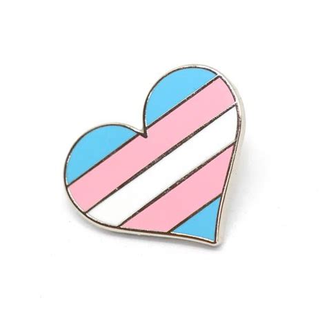 Transgender Pride Pin Transexual Pin Gay Lapel Pin Trans Flag Pin