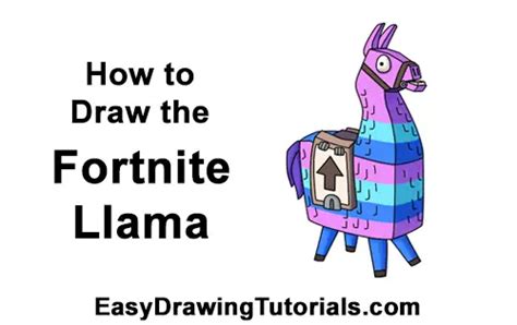 How To Draw Loot Llama Fortnite With Step By Step Pictures