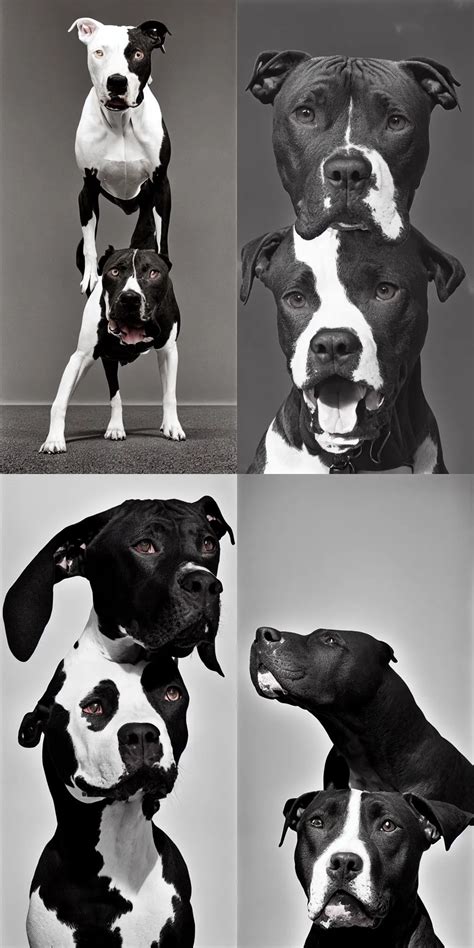 KREA A Black And White Portrait Of A Pitbull By Herb Ritts Award