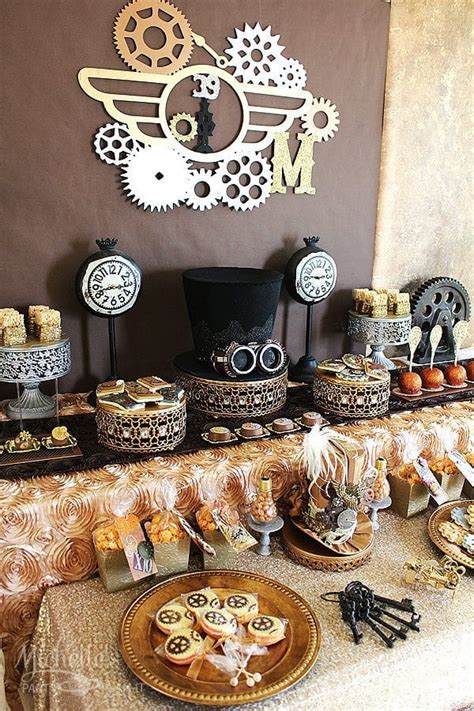 DIY Steampunk Birthday Party Theme - Super Cool Decorations