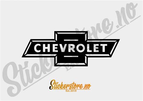 Chevrolet Logo Sticker - Stickerstore AS