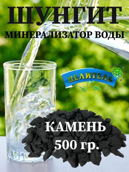 Шунгит камень для воды 500 гр., натуральный Карельский ионизатор ...