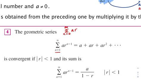 11 2 Series Definition And Geometric Series Test Youtube