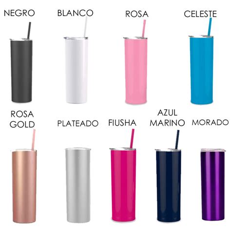 Vaso T Rmico Skinny Oz Acero Inoxidable Con Tapa Veraly