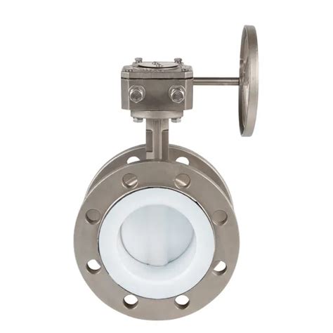 PTFE Seat Body Type Butterfly Valve For Corrosion And Acid And Alkali