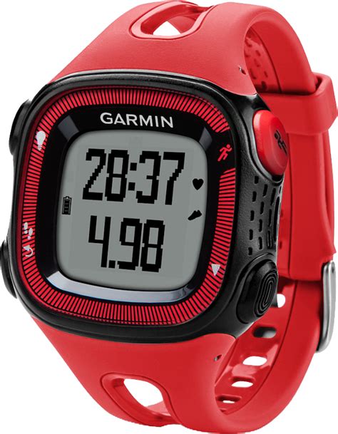 Часы для бега Garmin Forerunner 15 HRM цвет красно-черный покупайте в ...