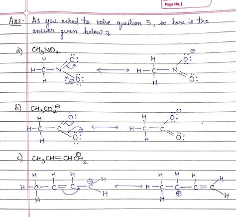 Solved 13 Draw All The Resonance Contributing Structures For Each