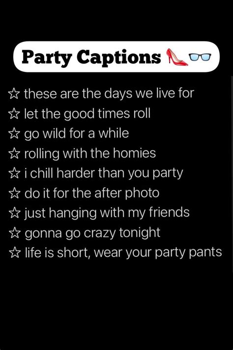 The Party Captions Are In Black And White