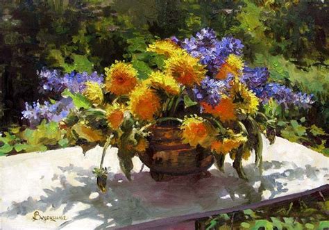 Ведешина Зинаида. Натюрморт с одуванчиками | Bloemen, Stilleven, Planten