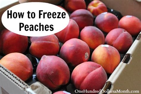 How To Freeze Peaches