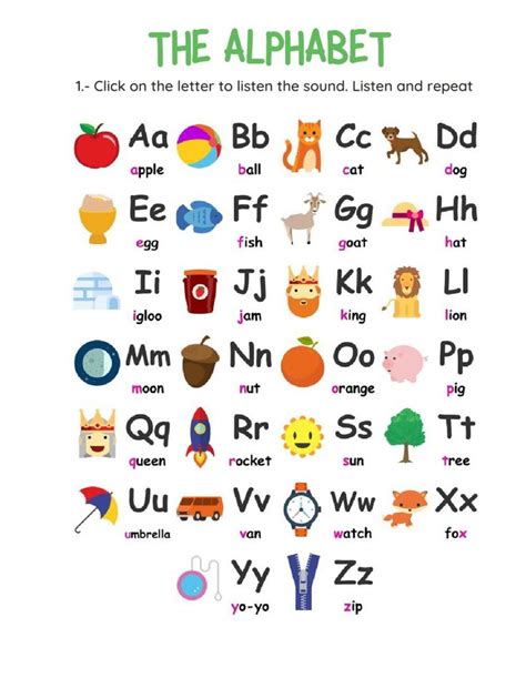 Alphabet Worksheets For Esl Students