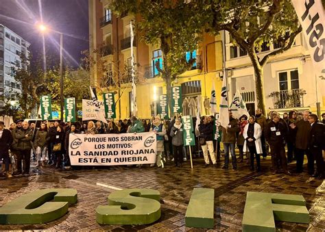 Quinta concentración de CSIF La Rioja contra la quiebra de la sanidad