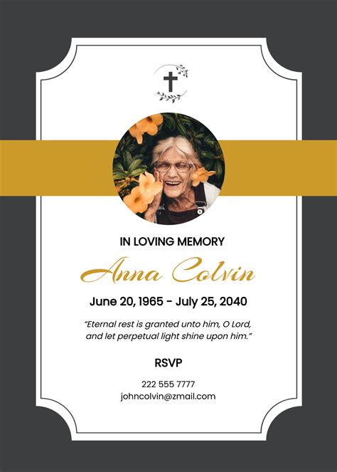 FREE Funeral Memorial Card Templates & Examples - Edit Online & Download