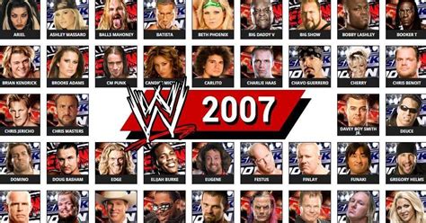 Wwe Roster In 2007 Full List Of Wrestlers Teams Champions