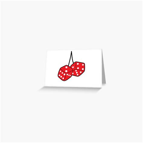 Fuzzy Dice Sticker For Sale By Cathal Otoole Redbubble