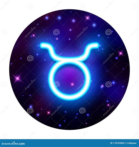 Taurus Zodiac Sign Horoscope Symbol Vector Illustration Stock Vector