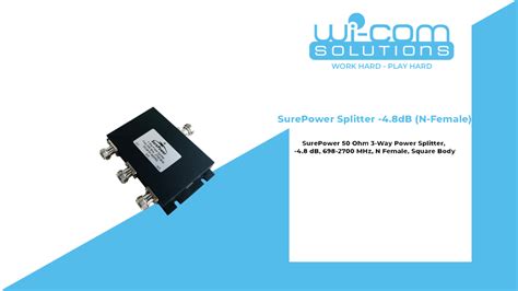 SurePower Splitter 4 8 DB N Female Wi Solutions Inc