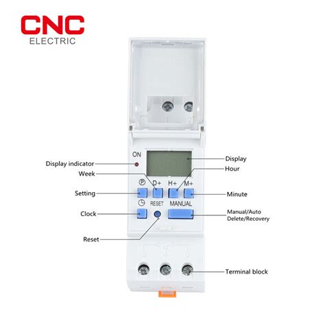 Cnc Tp A Carril Din Semanal D As Programable Interruptor De