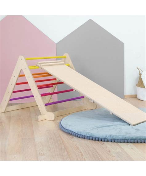 Jeu D Quilibre Et Motricit Montessori Triangles Couleur Bois