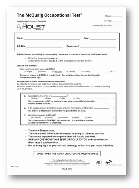 The McQuaig Occupational Test - McQuaigMcQuaig