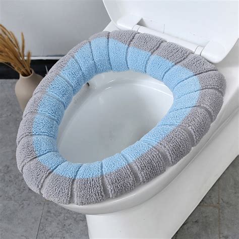 Cuhas Soft Stretchable Toilet Seat Covers Washable Thicker Cloth Winter