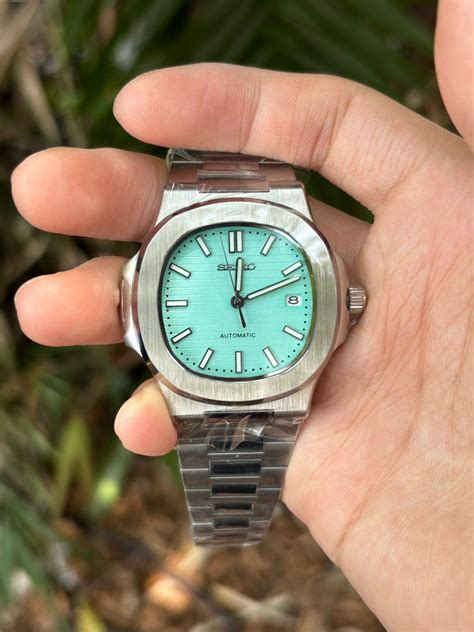 Seiko Mod Nautilus Tiffany Blue Men S Fashion Watches Accessories