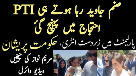 Sanam Javaid Reached Parliament After Released Sanam Javaid Big Surprise For Maryam Nawaz