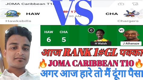 HAW Vs CHA Dream11 Prediction HAW Vs CHA Haw Vs Cha Dream11 Team