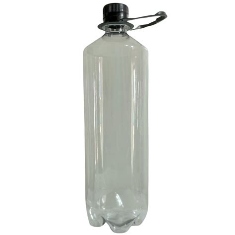 Garrafa Growler Pet CRISTAL Transparente 1 Litro COMPLETO Tampa E