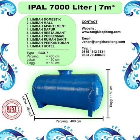 Jual Tangki Pengolahan Air Limbah Ipal Liter M Stp Biotech