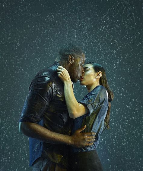 Mixed race couple kissing in the rain | Mixed race couple, Kissing in ...