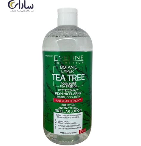 خرید و قیمت میسلار واتر روغن چای سبز اولاین EVELINE مدل 500m TEA TREE ا ...