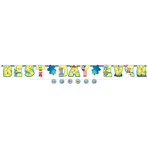 “Best Day Ever” Banner Spongebob | Party America