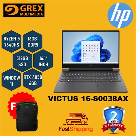 Hp Victus S Ax Gaming Laptop Ryzen Hs Gb Ddr Gb Ssd