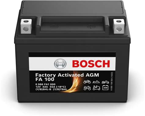 Bosch Fa Agm Motorradbatterie V A Ah Geeignet F R