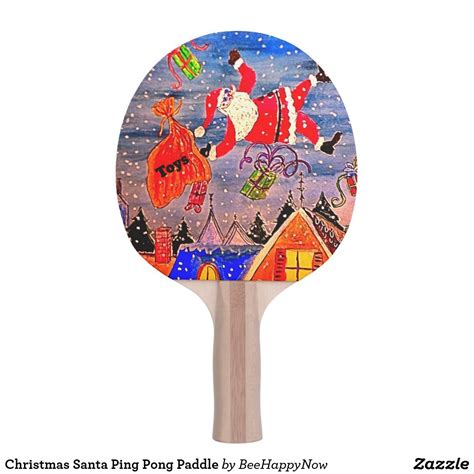 Christmas Santa Ping Pong Paddle Ping Pong Ping Pong Paddles Ping