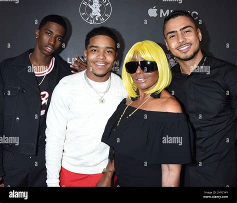 Quincy Brown Christian Combs Janice Combs And Justin Combs Attending