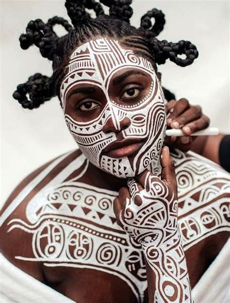 Best African Body Paint Traditional African Body Art Images On